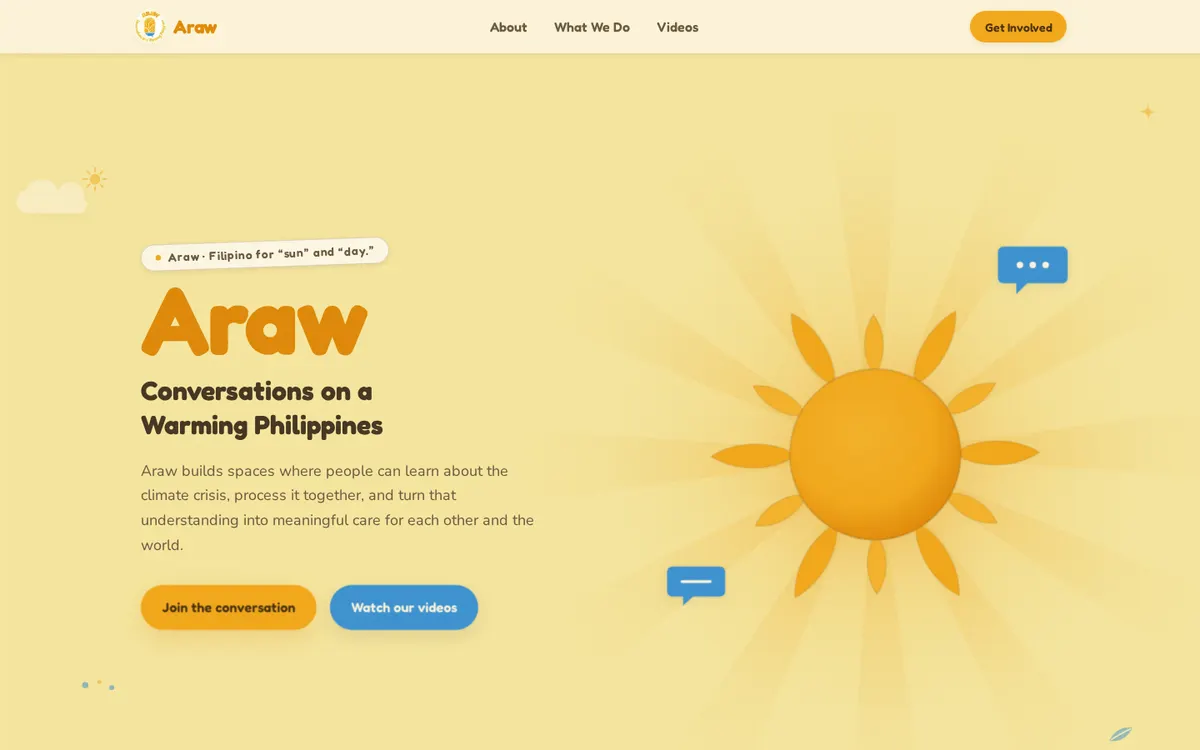 Screenshot of The Araw Project